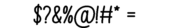 Candly Regular Font OTHER CHARS