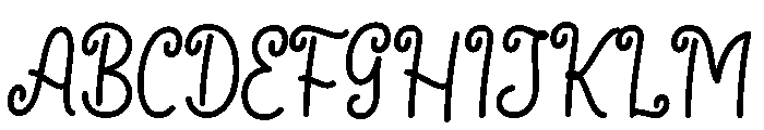 Candly Regular Font UPPERCASE