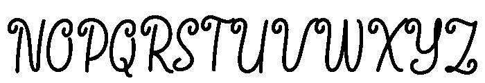Candly Regular Font UPPERCASE