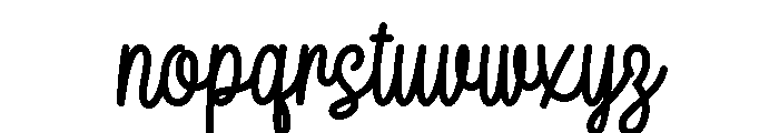 Candly Regular Font LOWERCASE