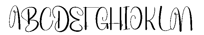Candra Midnight Font UPPERCASE
