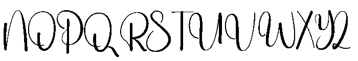 Candra Midnight Font UPPERCASE