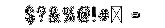 Candy Blossom Font OTHER CHARS