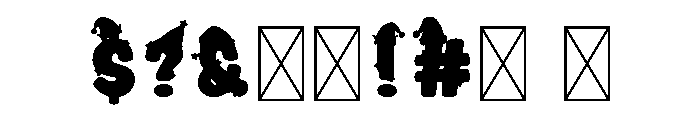 Candy Cane Elf Font OTHER CHARS