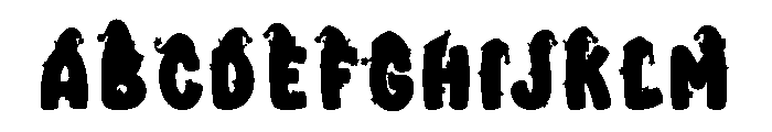 Candy Cane Elf Font UPPERCASE