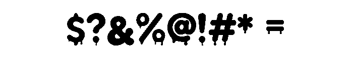 Candy Drip Font OTHER CHARS