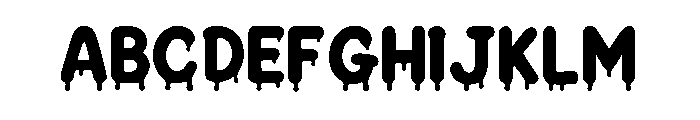Candy Drip Font UPPERCASE
