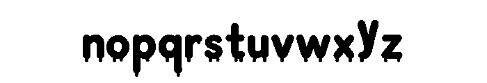 Candy Drip Font LOWERCASE