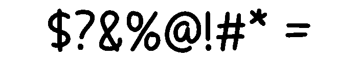 Candy Gulali Regular Font OTHER CHARS