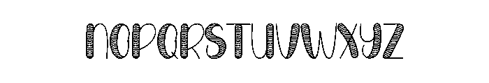Candy January Font UPPERCASE