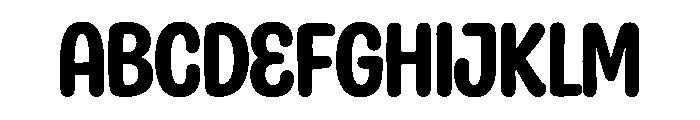 Candy Lucky Font UPPERCASE