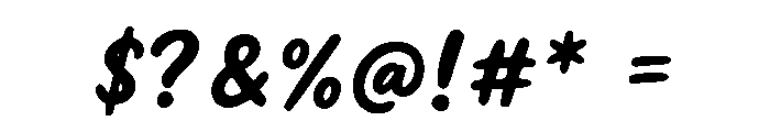 Candy Milk Regular Font OTHER CHARS