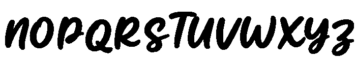Candy Milk Regular Font UPPERCASE
