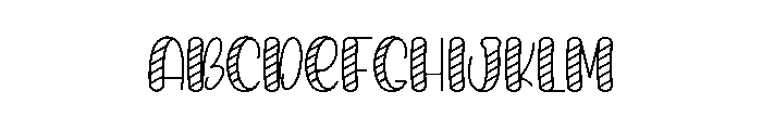Candy Planner Font UPPERCASE