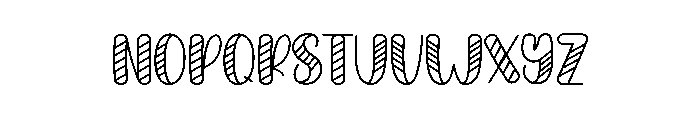 Candy Planner Font UPPERCASE