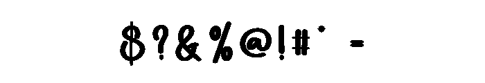 Candy Stick Font OTHER CHARS
