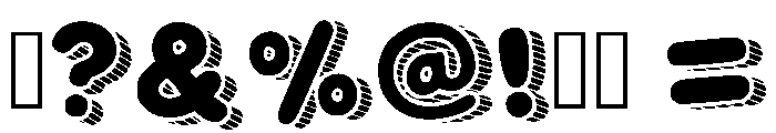 Candy Stripe Bubble Regular Font OTHER CHARS