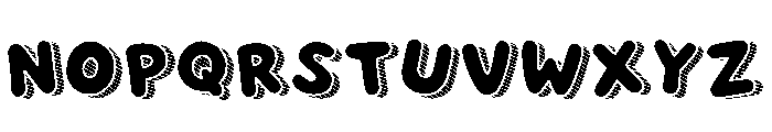 Candy Stripe Bubble Regular Font UPPERCASE
