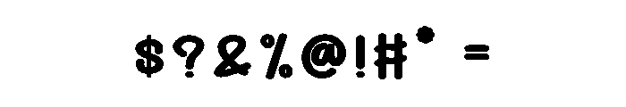 Candy Welcome Font OTHER CHARS