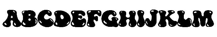 CandyGroovy Bubble Font UPPERCASE