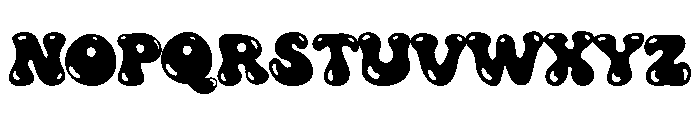 CandyGroovy Bubble Font UPPERCASE