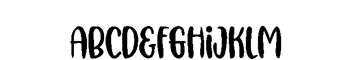 CandyHorn Font UPPERCASE