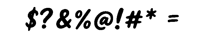 CandyMilk-Regular Font OTHER CHARS