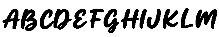 CandyMilk-Regular Font UPPERCASE