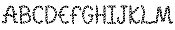 Candycane Party Font UPPERCASE