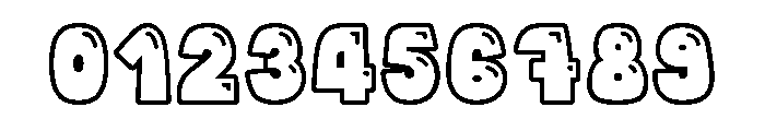 Canele Soda Outline Shine Font OTHER CHARS