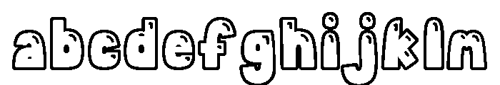 Canele Soda Outline Shine FONT