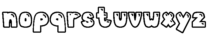 Canele Soda Outline Shine Font LOWERCASE