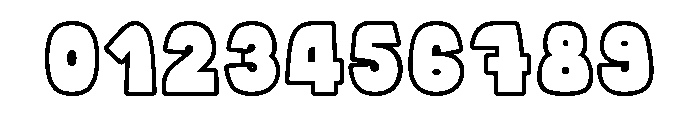Canele Soda Outline Font OTHER CHARS