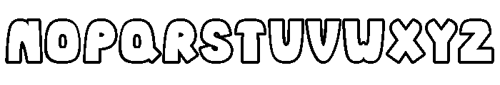 Canele Soda Outline Font UPPERCASE