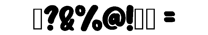 Cang Cute Regular Font OTHER CHARS