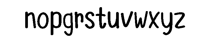 Canna Font LOWERCASE