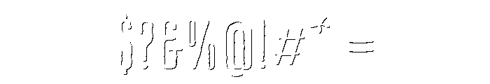 CansumHand-53ShadowLight Font OTHER CHARS