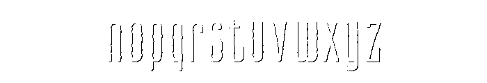 CansumHand-53ShadowLight Font LOWERCASE