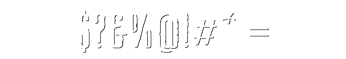 CansumHand-55ShadowRegular Font OTHER CHARS