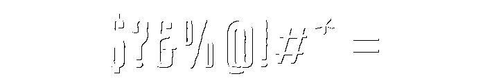 CansumHand-57ShadowBold Font OTHER CHARS