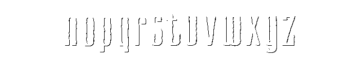 CansumHand-57ShadowBold Font LOWERCASE