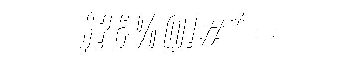 CansumHand-58ShadowBoldItalic Font OTHER CHARS