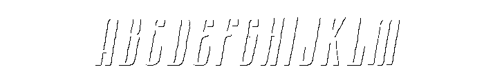 CansumHand-58ShadowBoldItalic Font UPPERCASE
