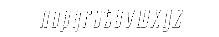 CansumHand-58ShadowBoldItalic Font LOWERCASE