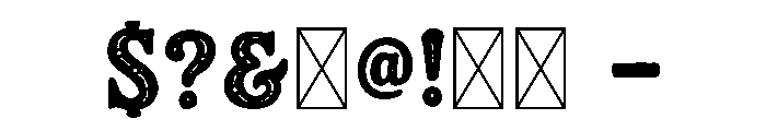 Cantinero Font OTHER CHARS