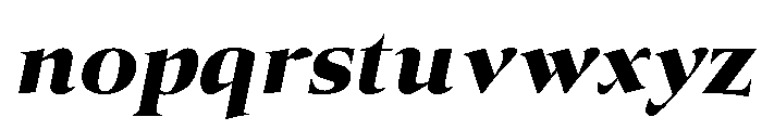 Canto Black Italic Font LOWERCASE