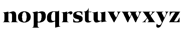 Canto Black Font LOWERCASE