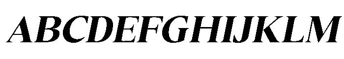 Canto Extra Bold Italic Font UPPERCASE