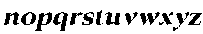 Canto Extra Bold Italic Font LOWERCASE