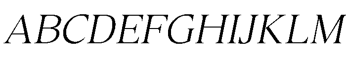 Canto Extra Light Italic Font UPPERCASE
